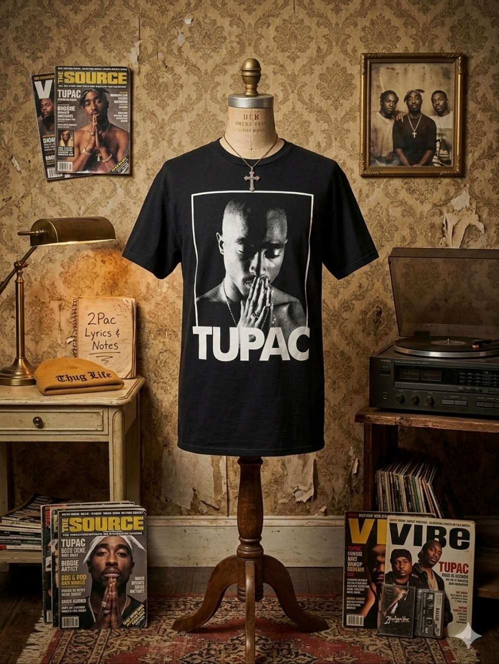 Bravado Tupac Graphic T-Shirt – Size Medium